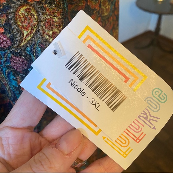 LuLaRoe Nicole Paisley Print Dress – 3XL NWT - Picture 5 of 9